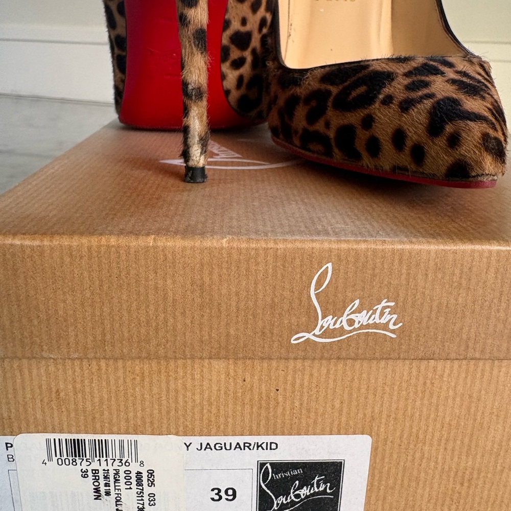 Christian Louboutin Leopard Pony-Hair Pumps with Red Soles